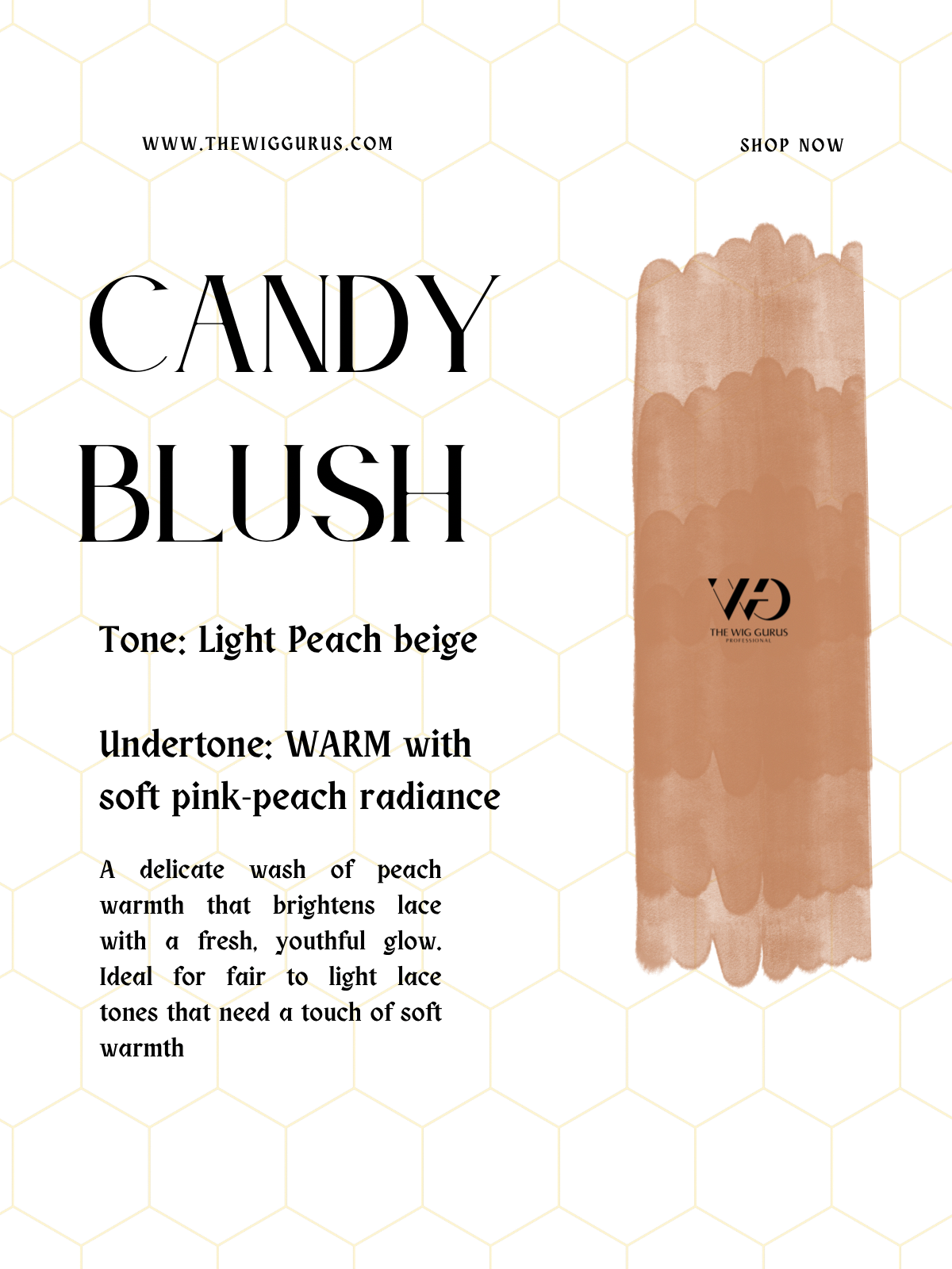 Candy blush lace tint- the wig gurus NB3