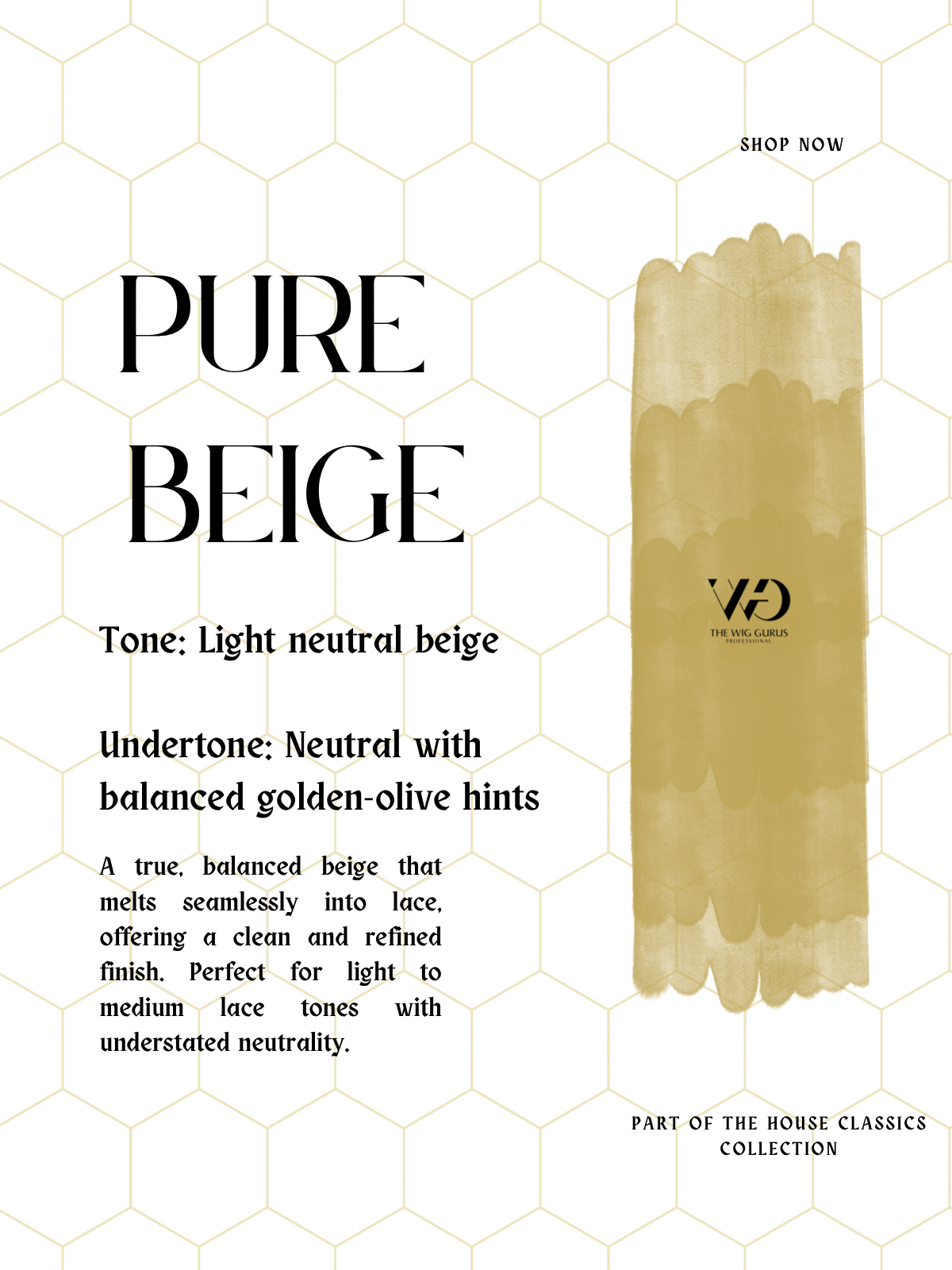 Pure beige lace tint- the wig gurus NB3