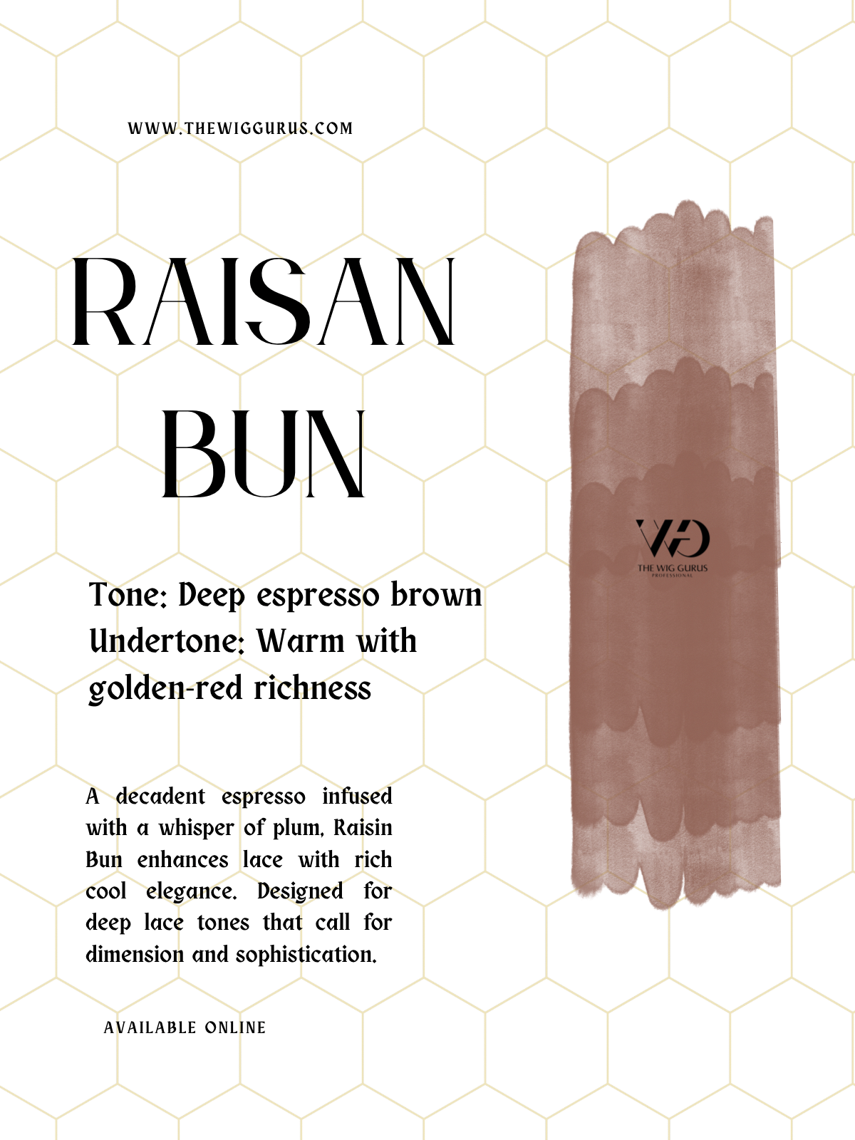 Raisin bun lace tint- the wig gurus NB3